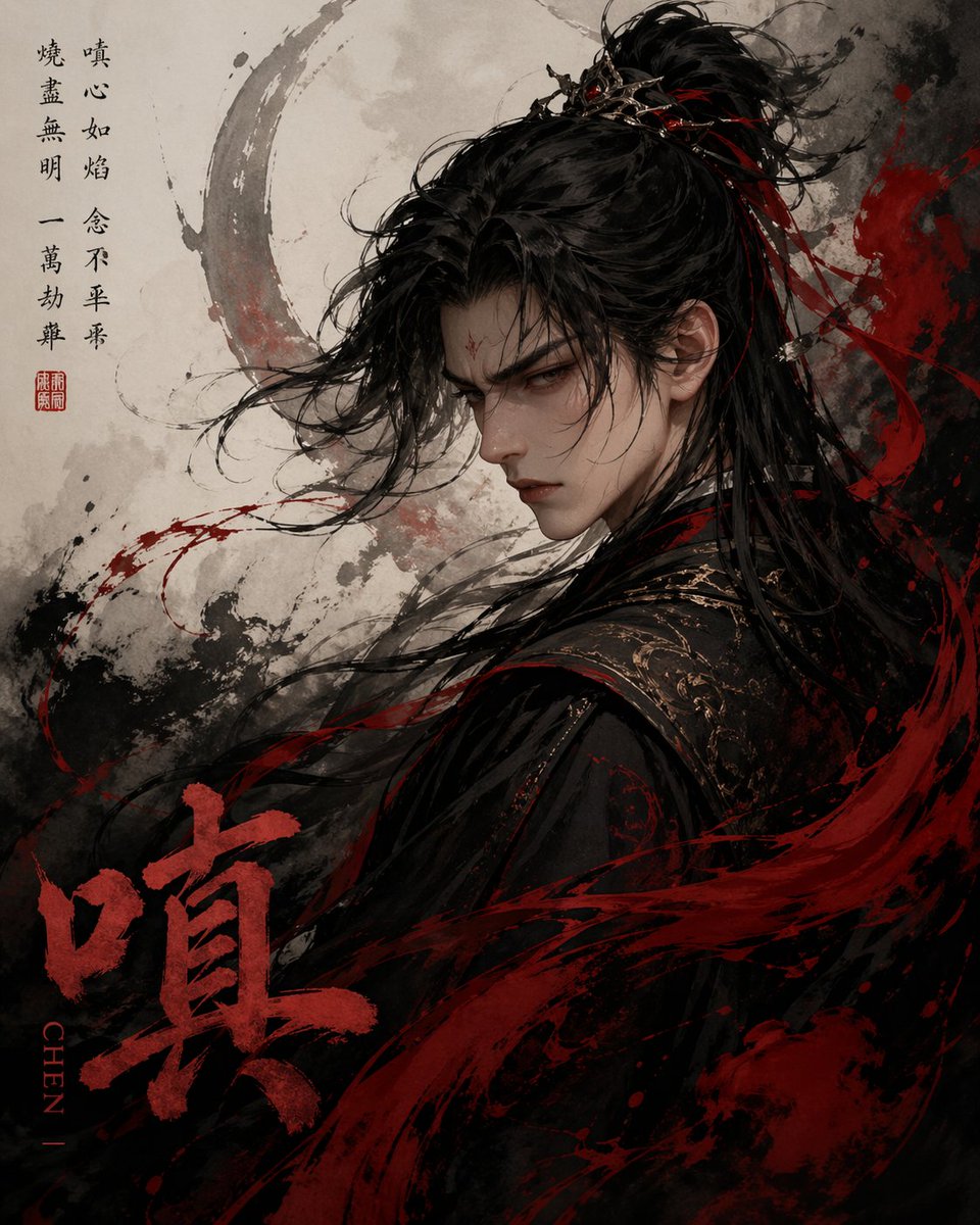 产品视觉 GPT Image 2 提示词：Chinese Ink Fury Character Poster