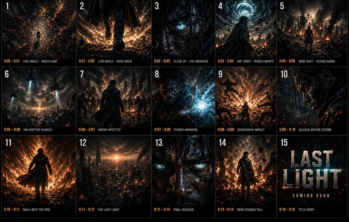 故事绘本 GPT Image 2 提示词：Cinematic 3x3 Storyboard Grid
