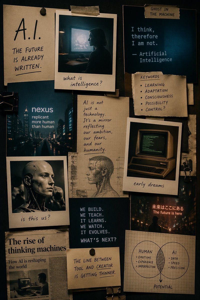 角色设定 GPT Image 2 提示词：Cinematic AI mood board prompt