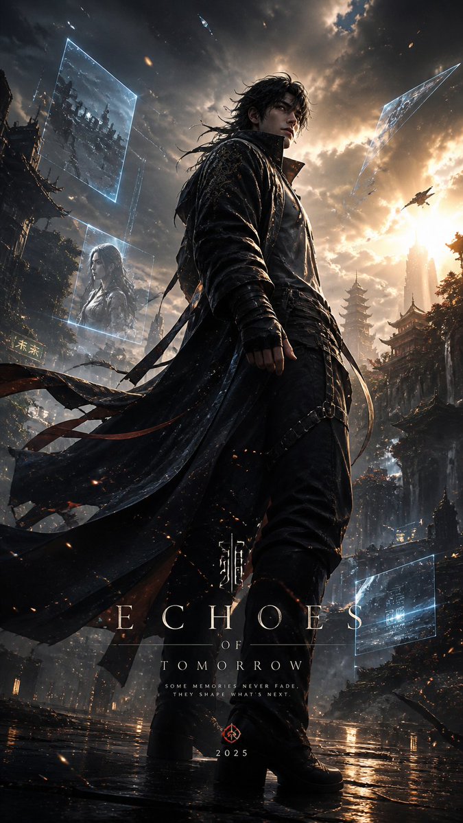 产品视觉 GPT Image 2 提示词：Cinematic Character Poster with Layered Depth