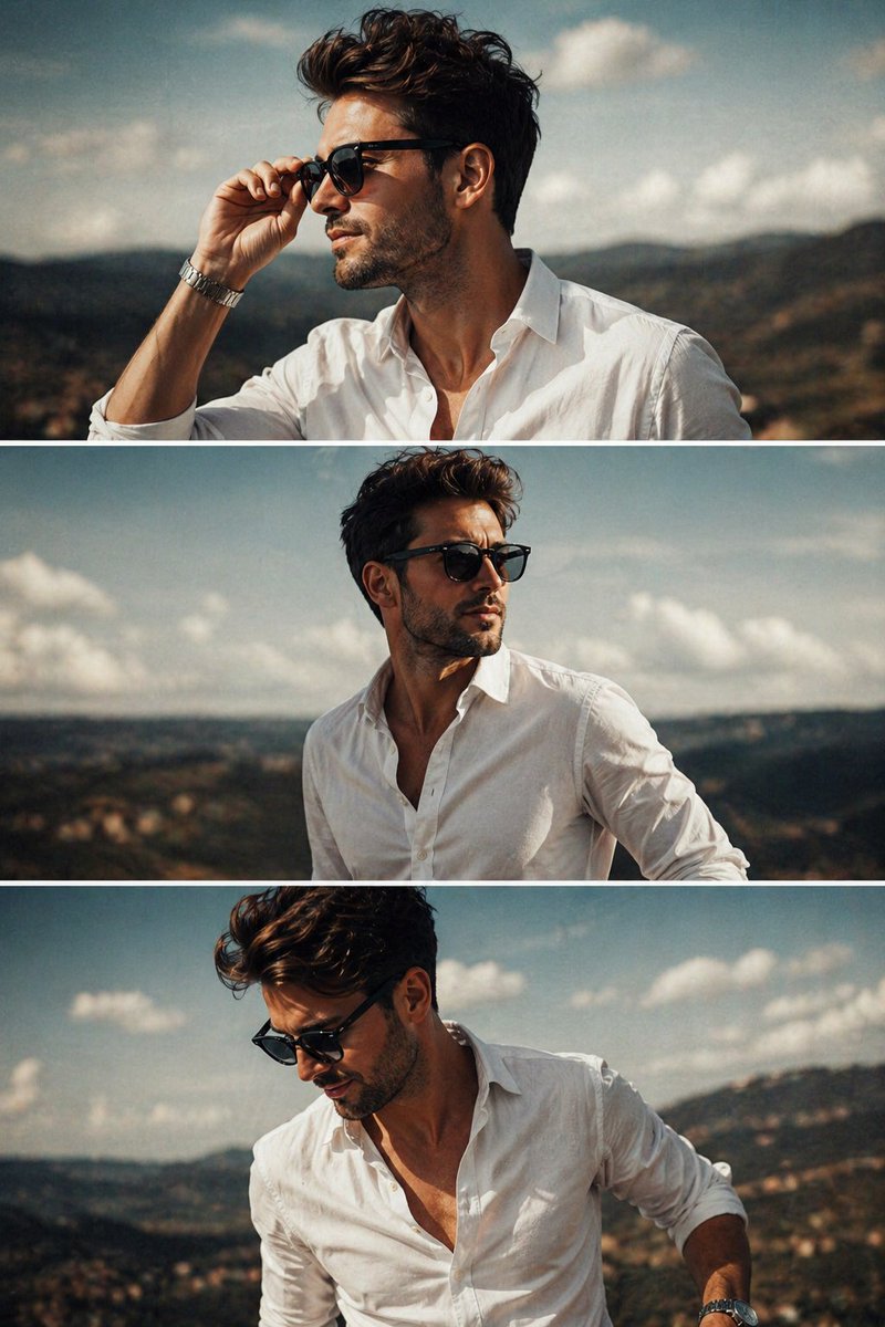 角色设定 GPT Image 2 提示词：Cinematic Fashion Triptych