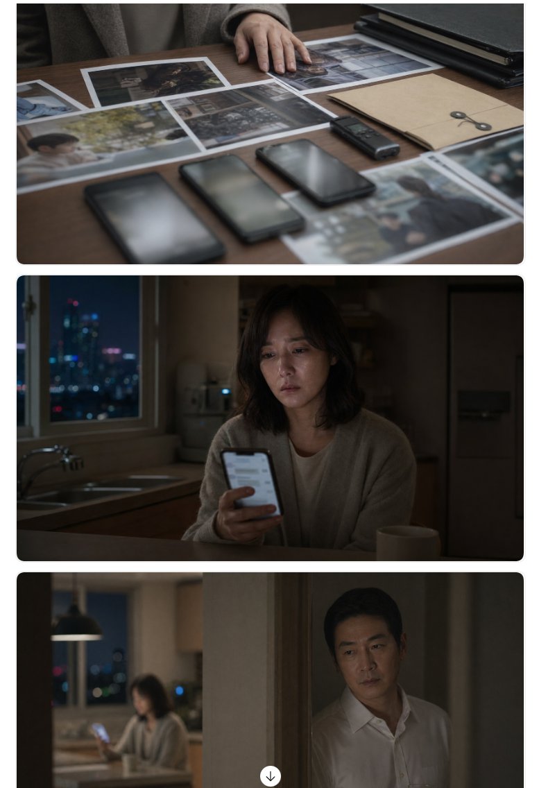 产品视觉 GPT Image 2 提示词：Cinematic Korean Thriller Storyboard