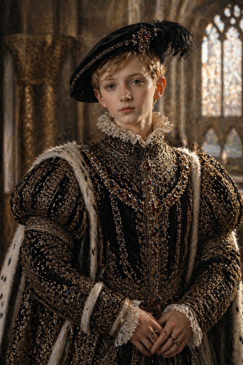 界面稿 GPT Image 2 提示词：Cinematic Tudor Noble Portrait