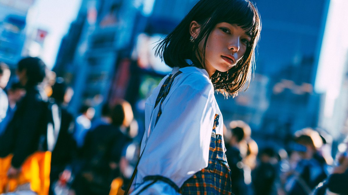 界面稿 GPT Image 2 提示词：Cinematic Urban Street Portrait