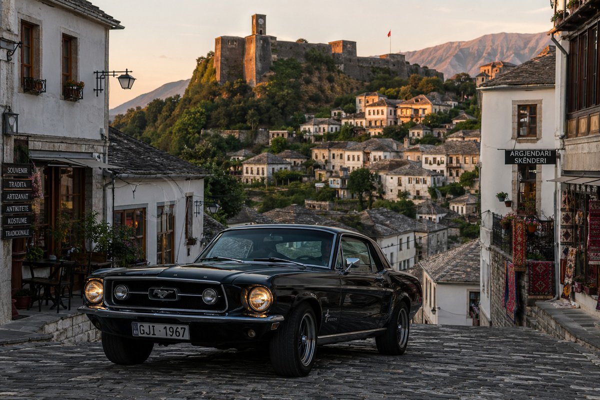 创意灵感 GPT Image 2 提示词：Classic Car in Scenic Location