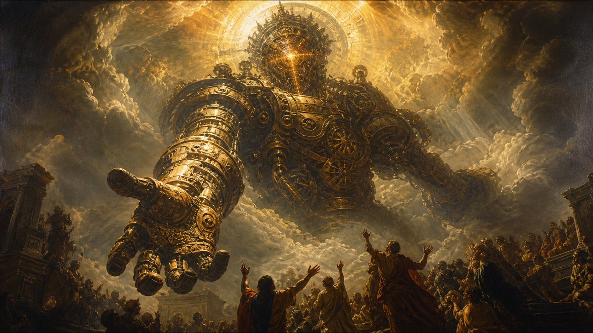产品视觉 GPT Image 2 提示词：Clockwork Titan Baroque Painting