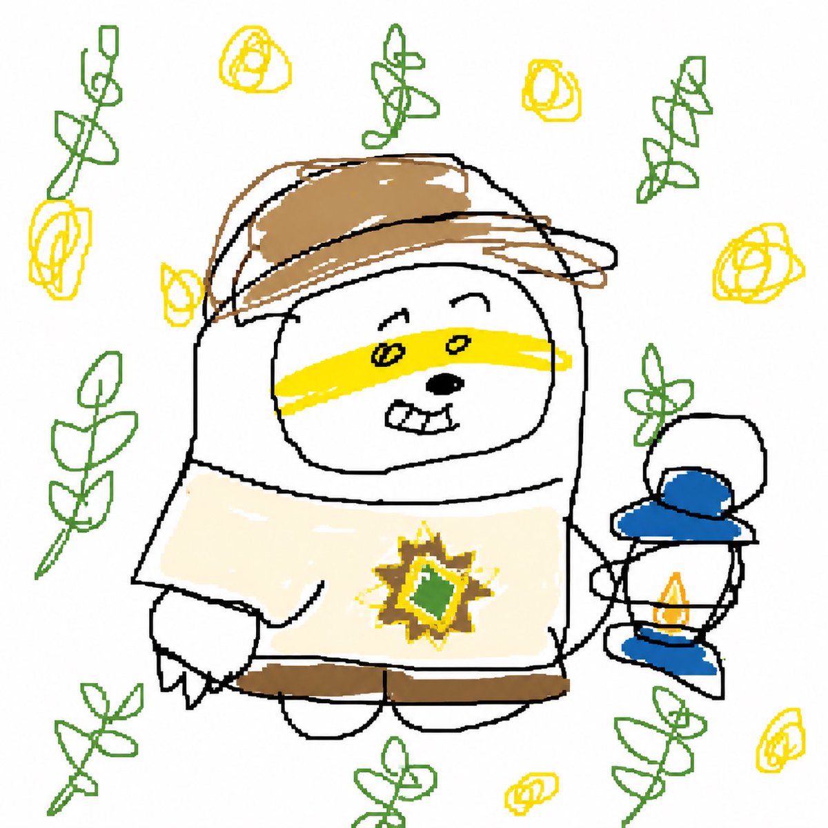 产品视觉 GPT Image 2 提示词：Clumsy MS Paint Redraw