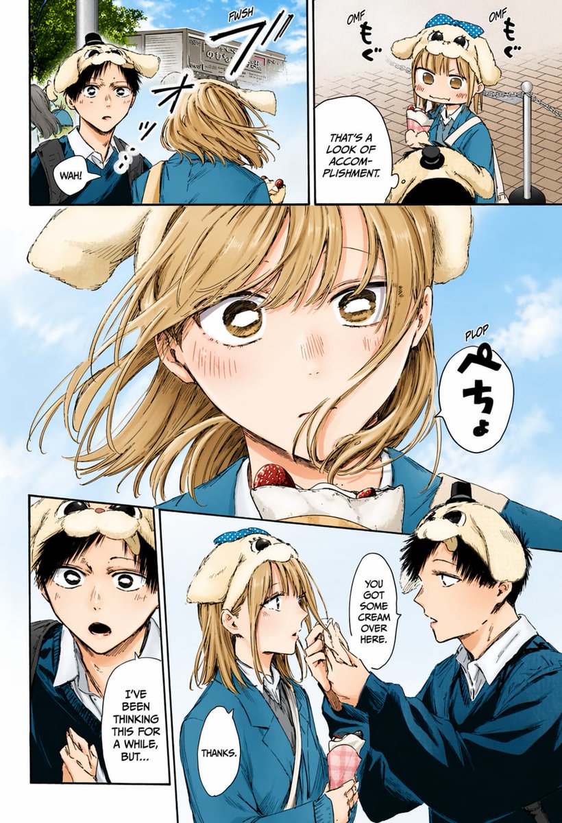 界面稿 GPT Image 2 提示词：Colored Manga Romance Comedy Page