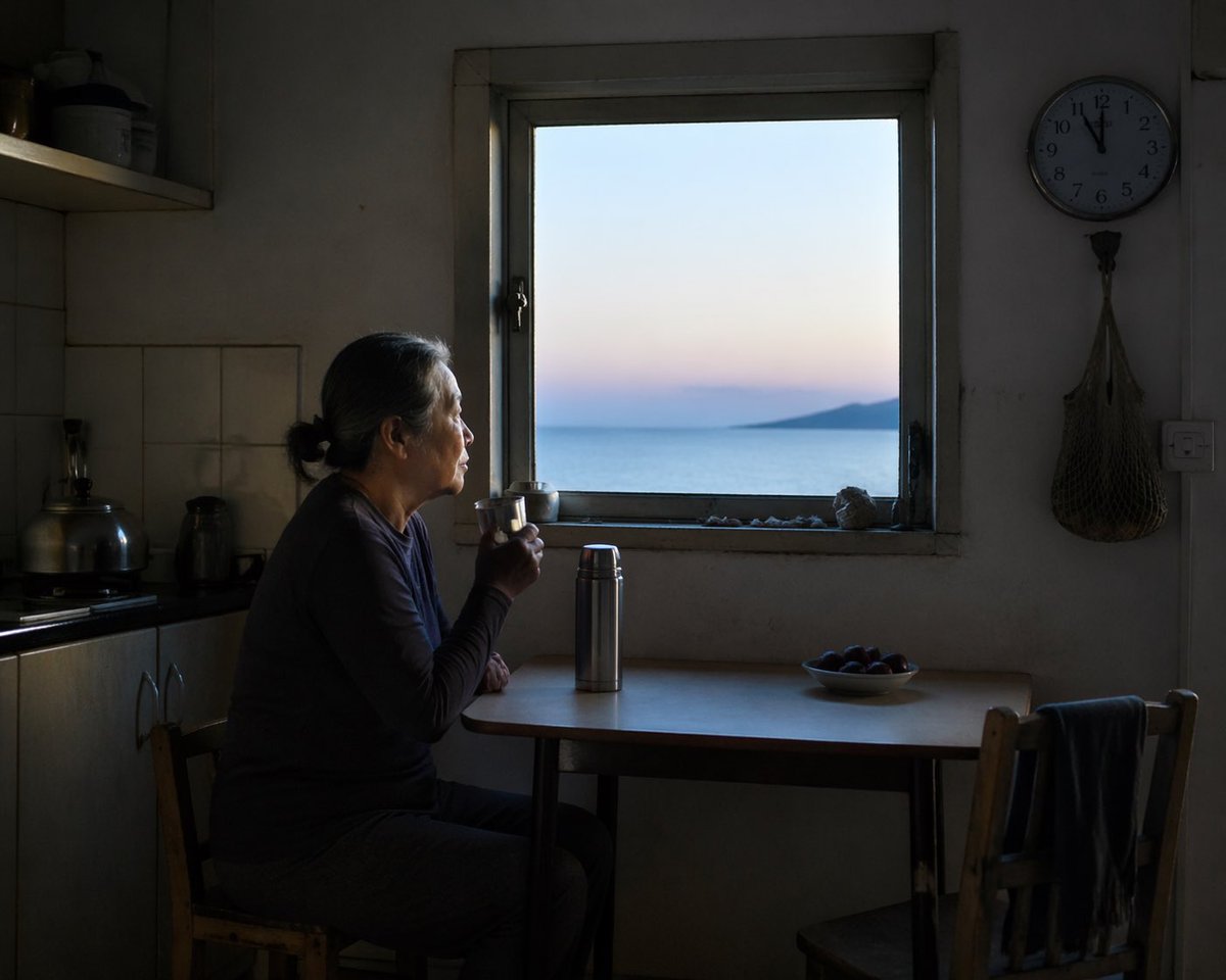 界面稿 GPT Image 2 提示词：Contemplative Window View Portrait