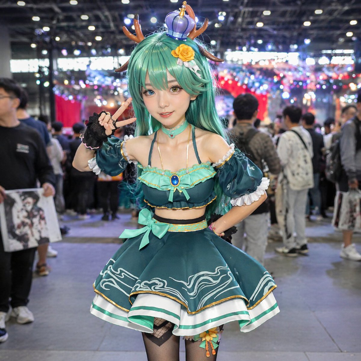 界面稿 GPT Image 2 提示词：Cosplayer Portrait at Convention