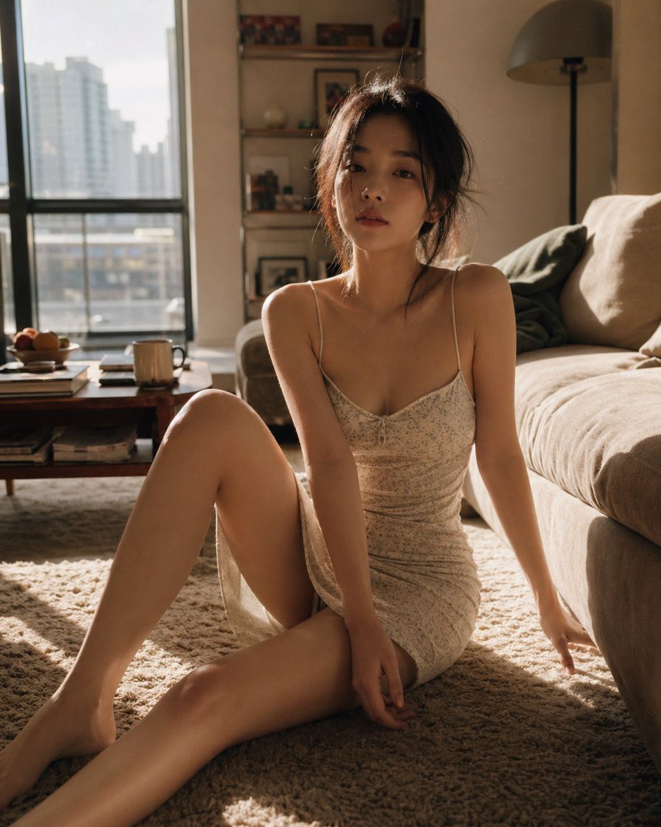 界面稿 GPT Image 2 提示词：Cozy Living Room Afternoon Scene