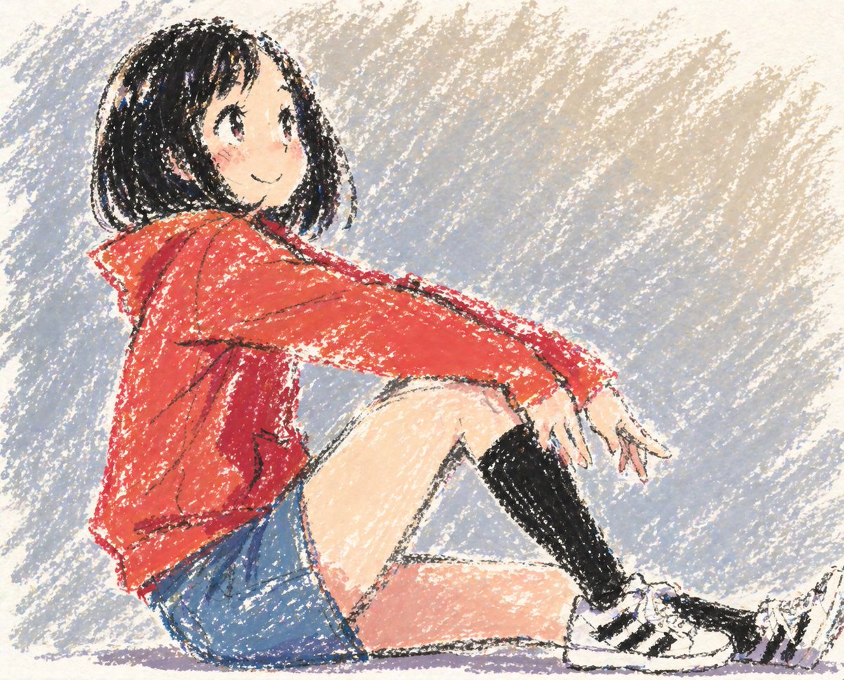 产品视觉 GPT Image 2 提示词：Cute Anime Girl in Oil Pastel