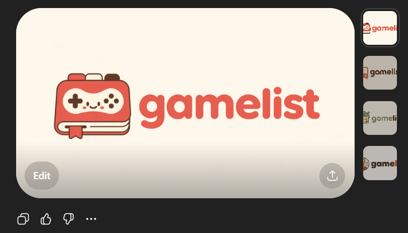 产品视觉 GPT Image 2 提示词：Cute Gamelist App Logo Mockup