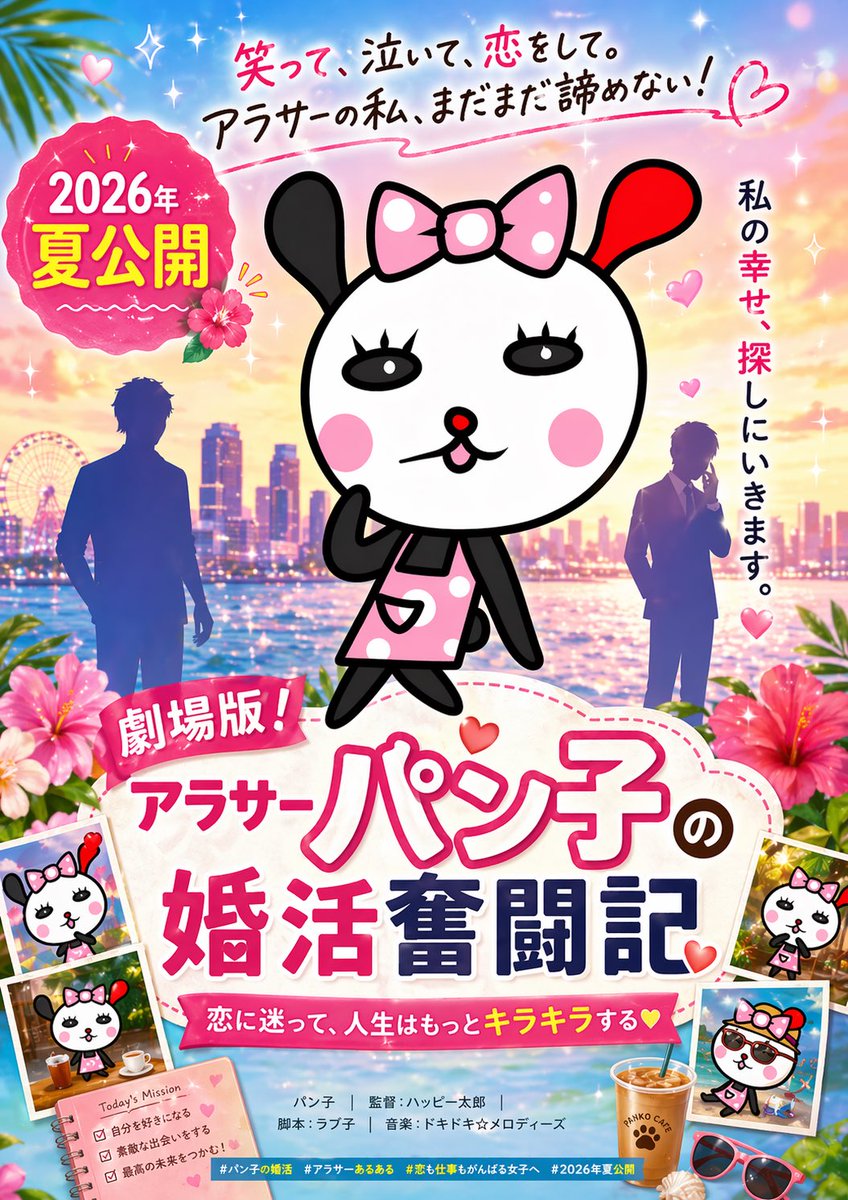 产品视觉 GPT Image 2 提示词：Cute Japanese Romcom Movie Poster
