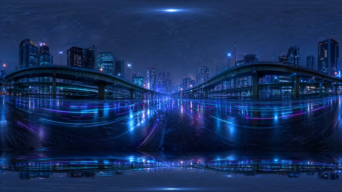 产品视觉 GPT Image 2 提示词：Cyberpunk City Highway HDRI