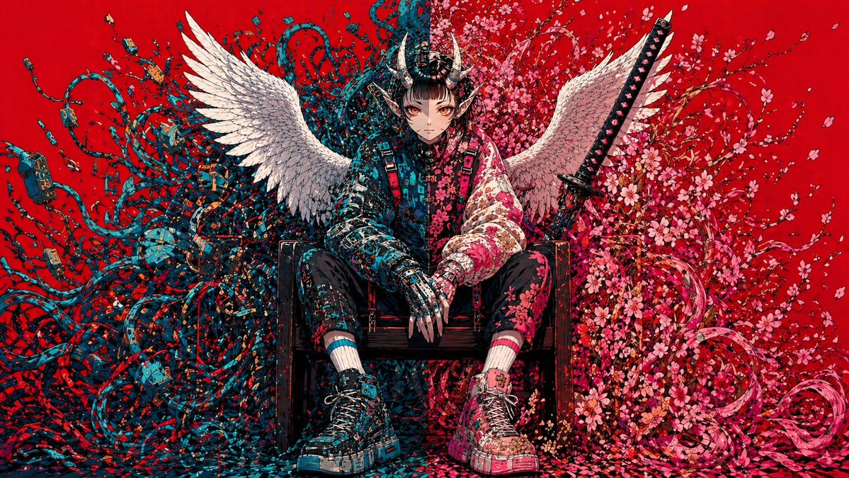 产品视觉 GPT Image 2 提示词：Cyberpunk Fallen Angel Samurai