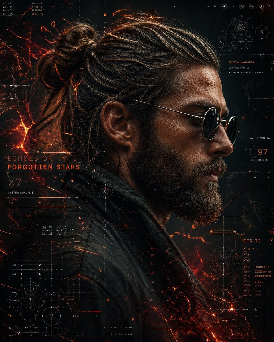 信息图 GPT Image 2 提示词：Cyberpunk Portrait with Sci-Fi Interface