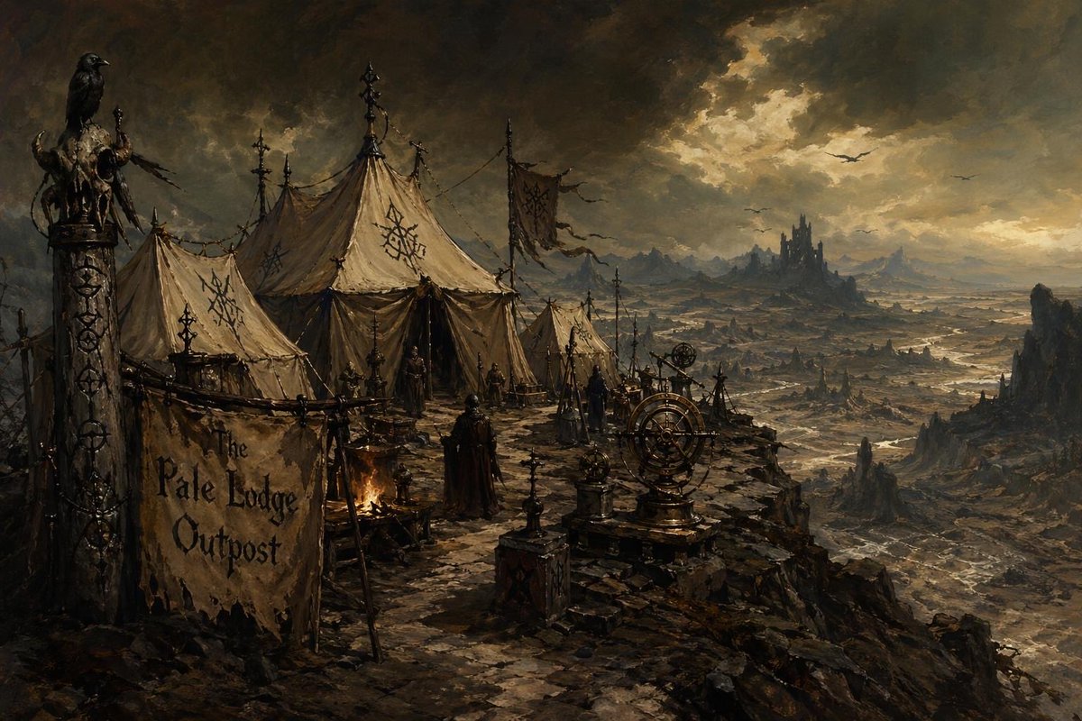 产品视觉 GPT Image 2 提示词：Dark Fantasy Cliffside Outpost