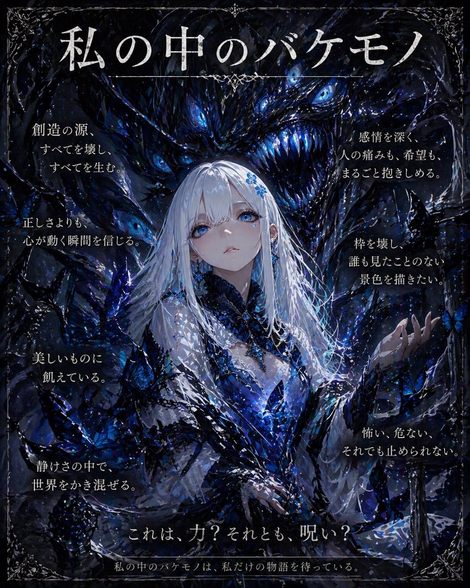 产品视觉 GPT Image 2 提示词：Dark Fantasy Inner Monster Poster
