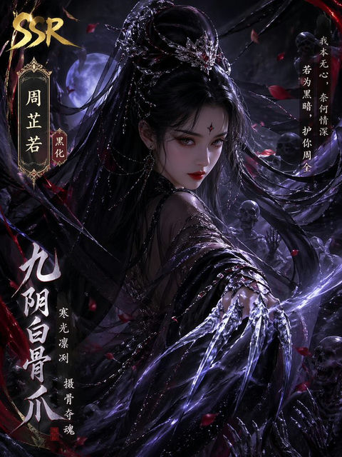 角色设定 GPT Image 2 提示词：黑化周芷若SSR绝美立绘