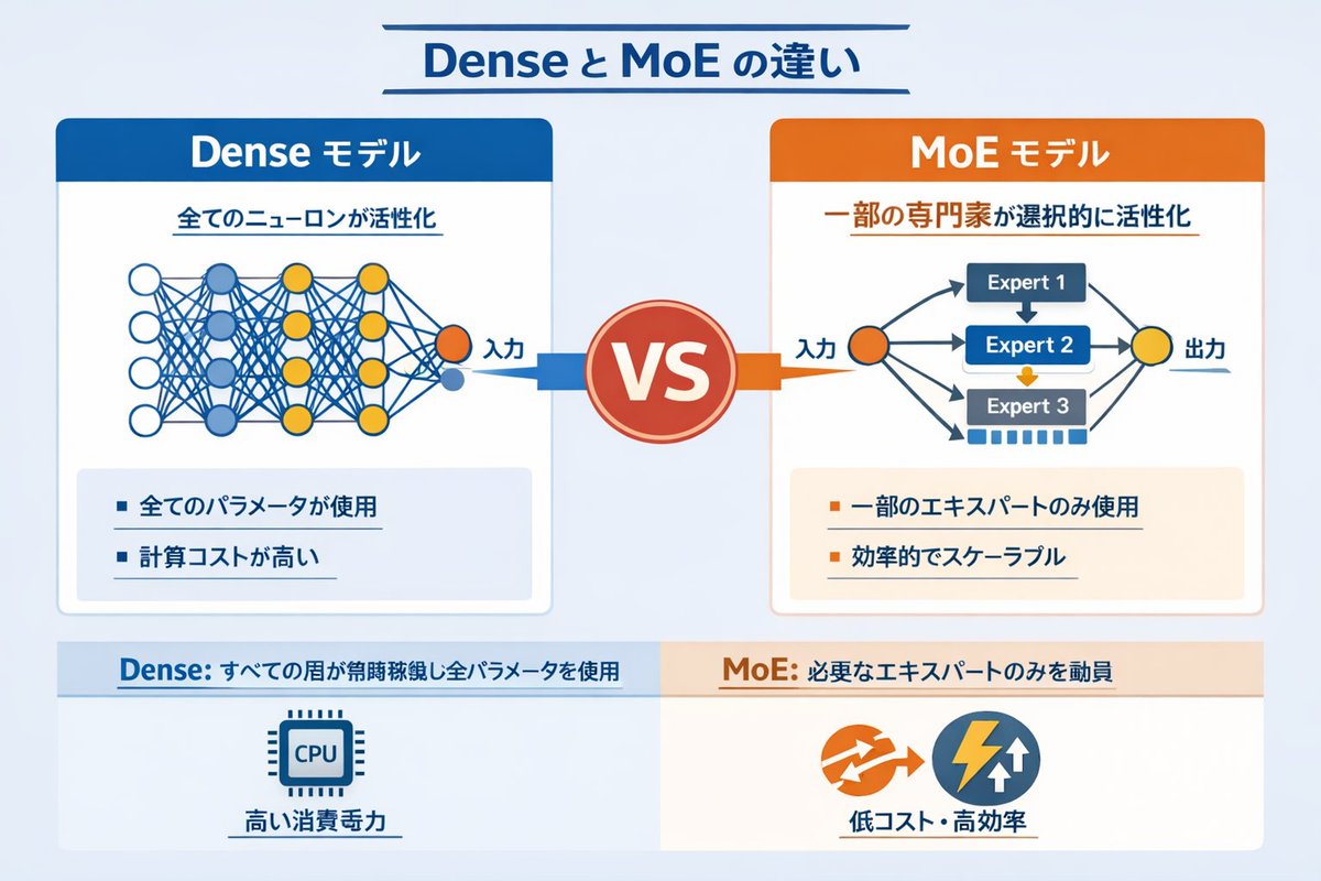 信息图 GPT Image 2 提示词：Dense vs MoE Neural Network Infographic