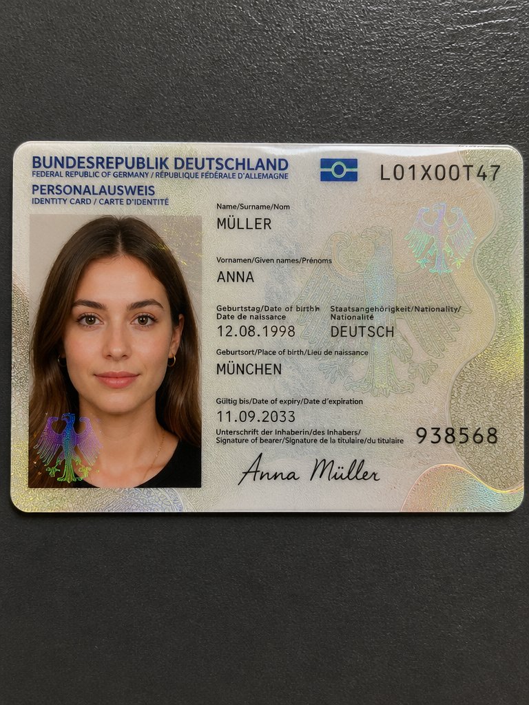 界面稿 GPT Image 2 提示词：Detailed Identity Card Photography