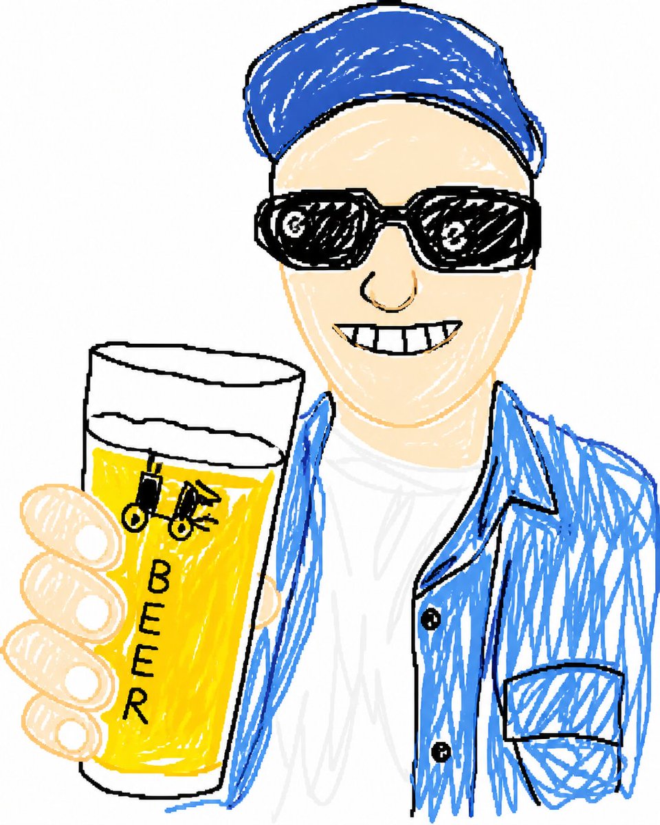 角色设定 GPT Image 2 提示词：Doodle Beer Selfie Portrait