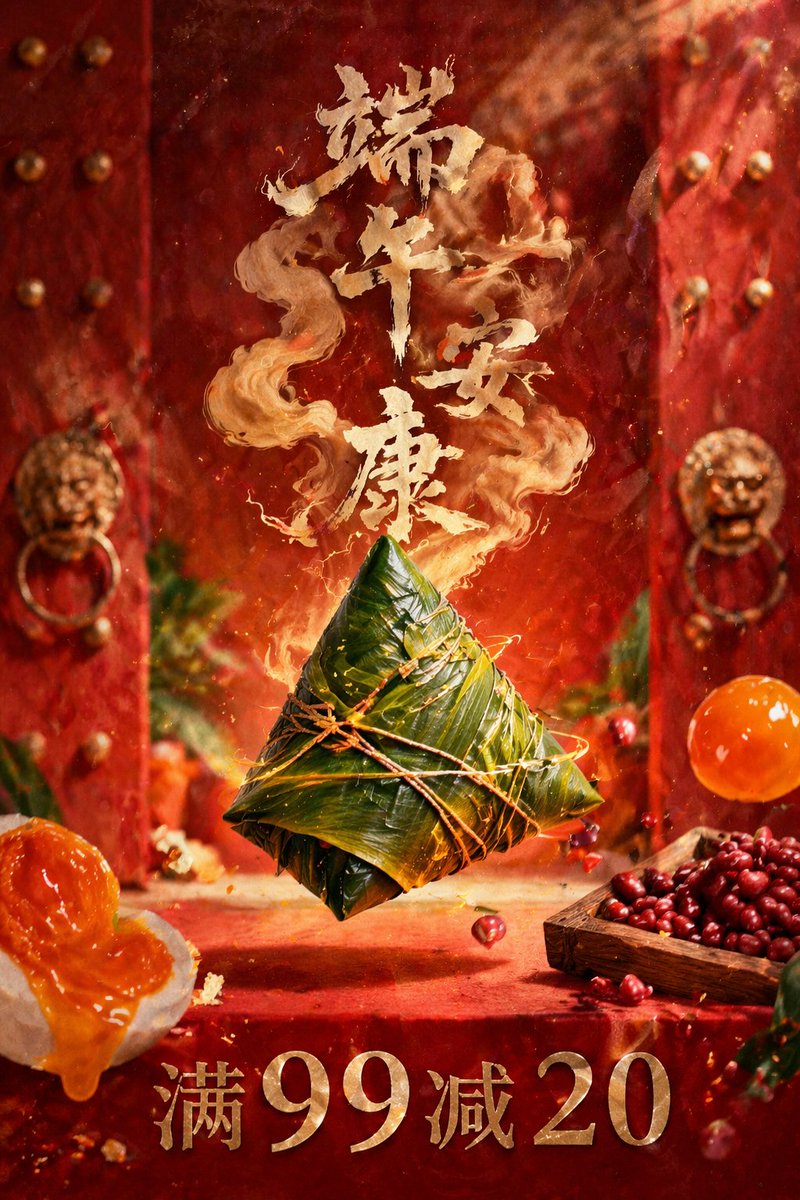 产品视觉 GPT Image 2 提示词：Dragon Boat Festival Promotional Poster