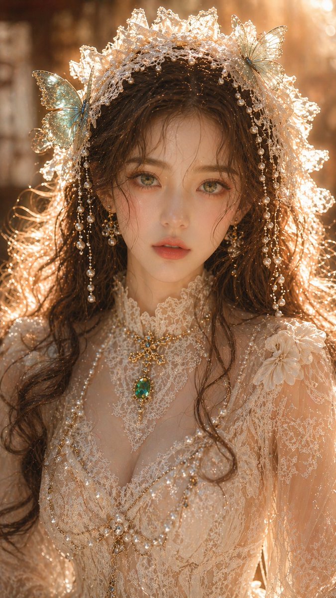 界面稿 GPT Image 2 提示词：Dreamy Oriental female portrait prompt
