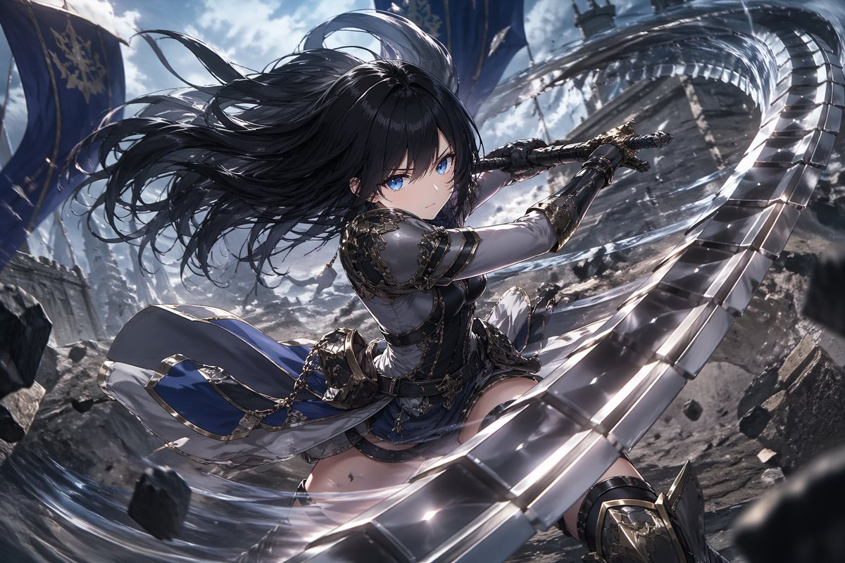 界面稿 GPT Image 2 提示词：Anime Warrior With Whip Sword
