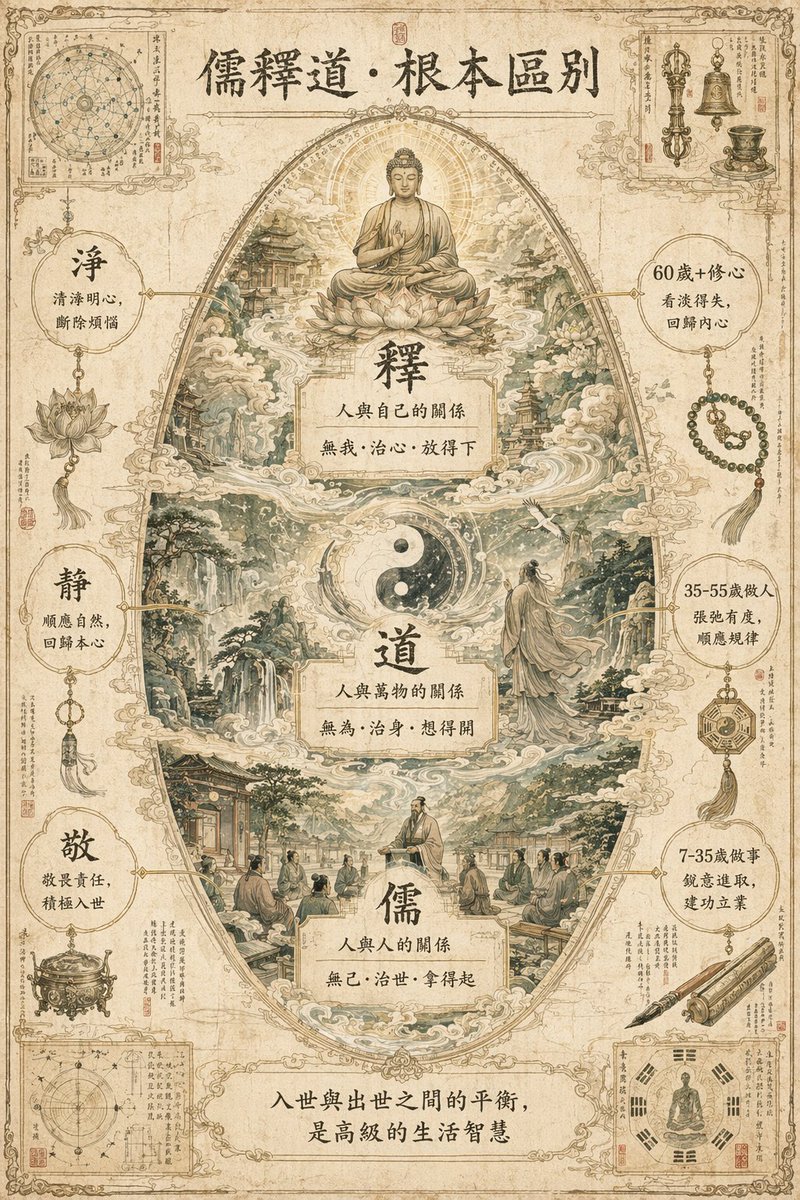 产品视觉 GPT Image 2 提示词：Philosophical Concept Infographic Manuscript