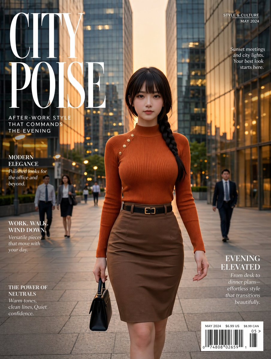 产品视觉 GPT Image 2 提示词：Elegant City Fashion Magazine Cover
