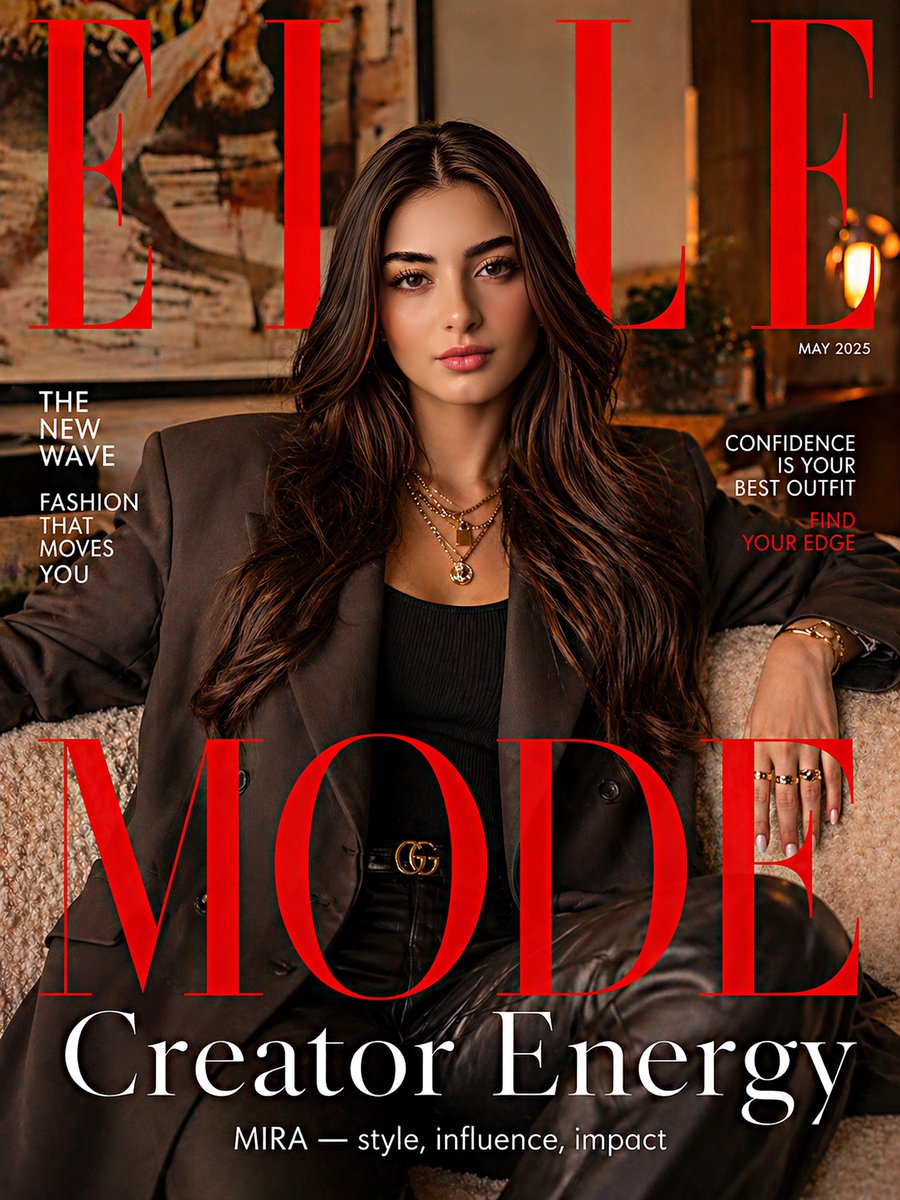 角色设定 GPT Image 2 提示词：ELLE Magazine Cover Style