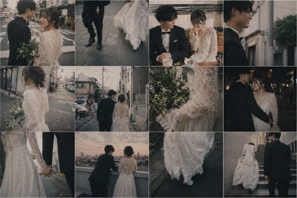 故事绘本 GPT Image 2 提示词：Emotional Japanese Wedding Photo Collage