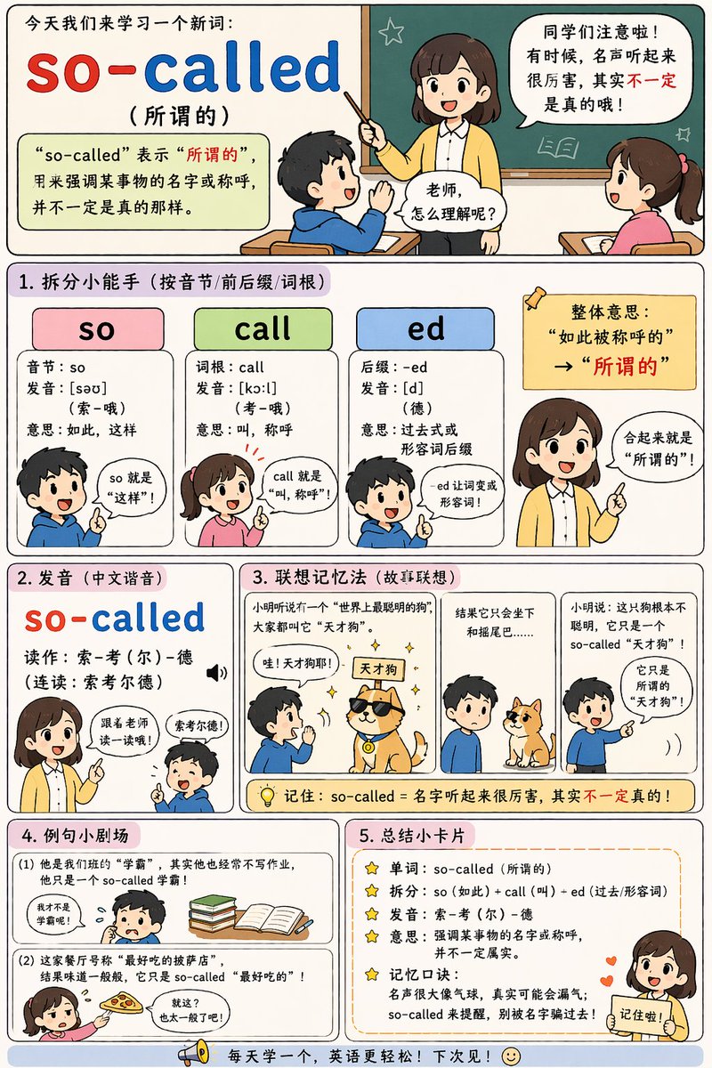 信息图 GPT Image 2 提示词：English Vocabulary Educational Infographic