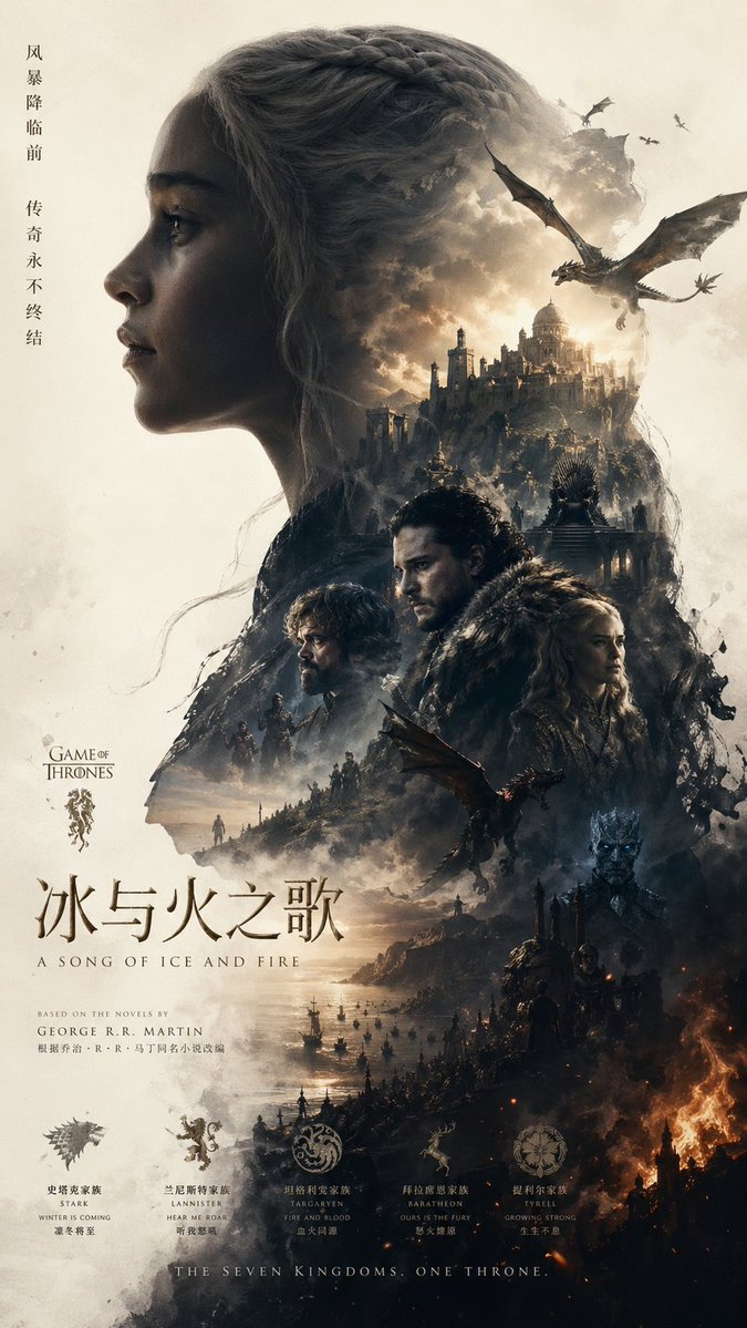 产品视觉 GPT Image 2 提示词：Epic Fantasy Double-Exposure Poster