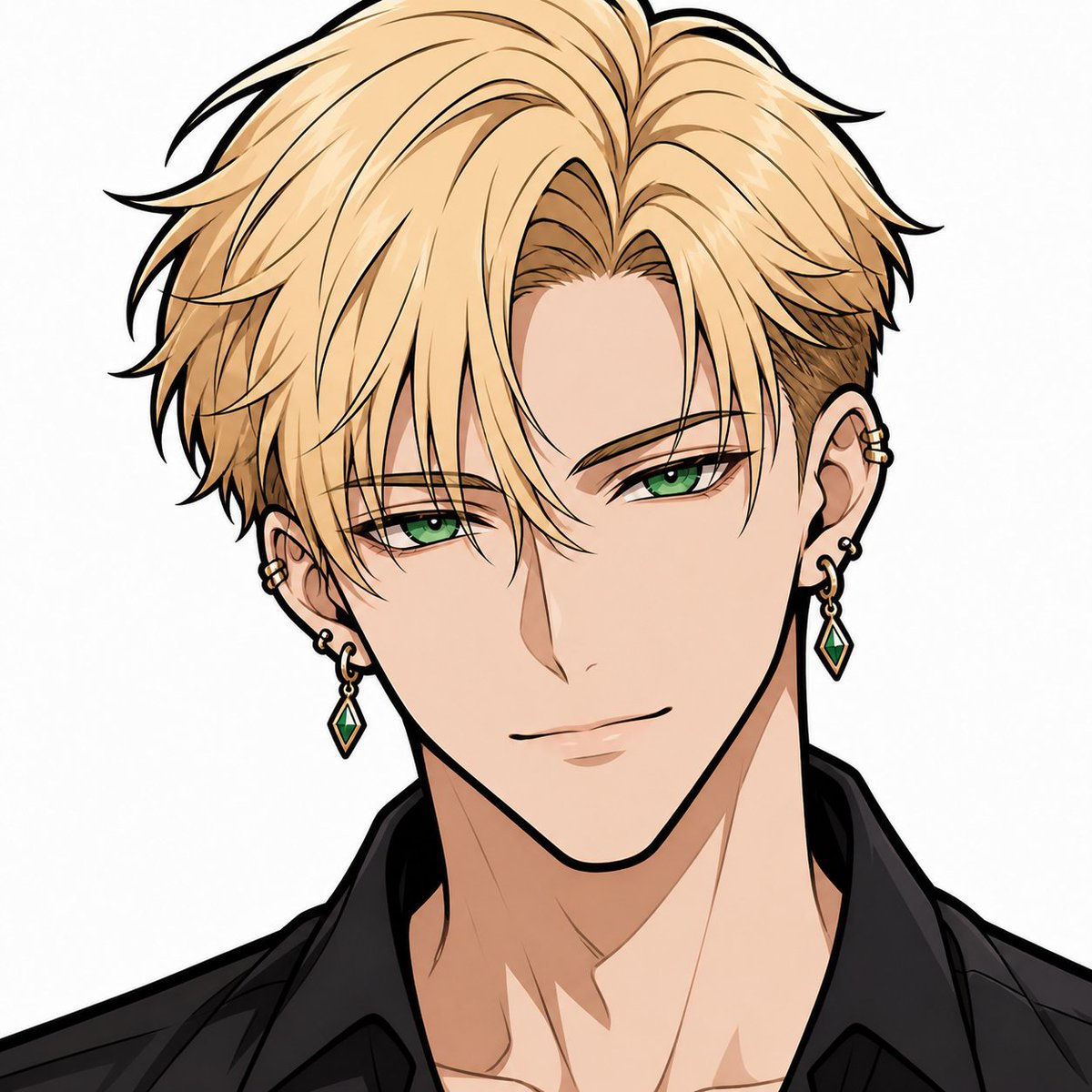 角色设定 GPT Image 2 提示词：Faceless Blond Anime Icon