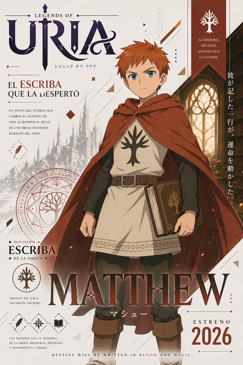 产品视觉 GPT Image 2 提示词：Fantasy Anime Character Poster
