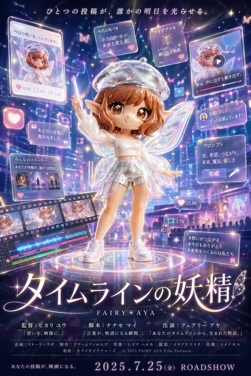 产品视觉 GPT Image 2 提示词：Fantasy Social Media Movie Poster