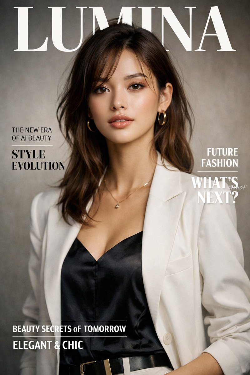 角色设定 GPT Image 2 提示词：Fashion Magazine Cover Portrait
