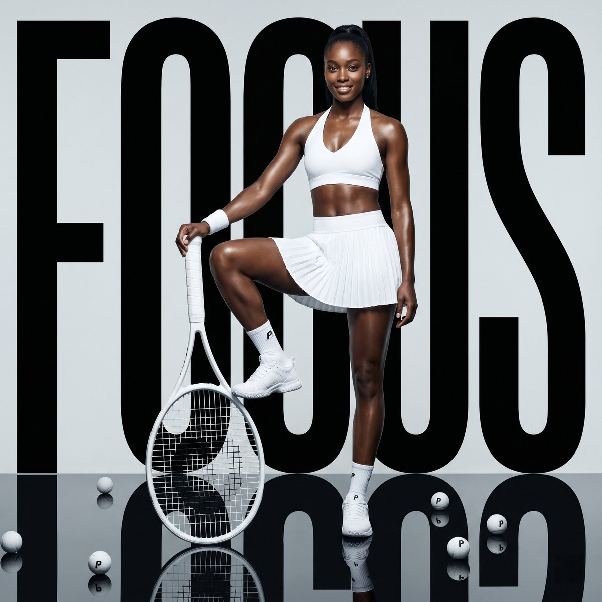 产品视觉 GPT Image 2 提示词：Fashion Tennis Focus Poster