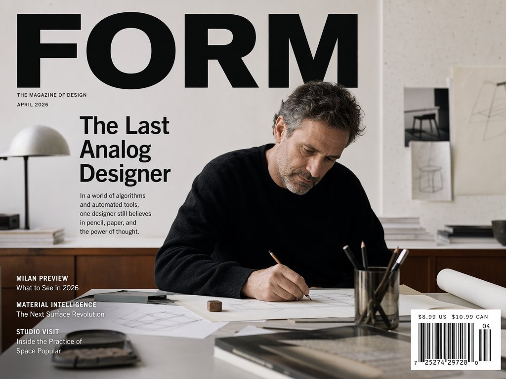 产品视觉 GPT Image 2 提示词：Fictional Design Magazine Cover