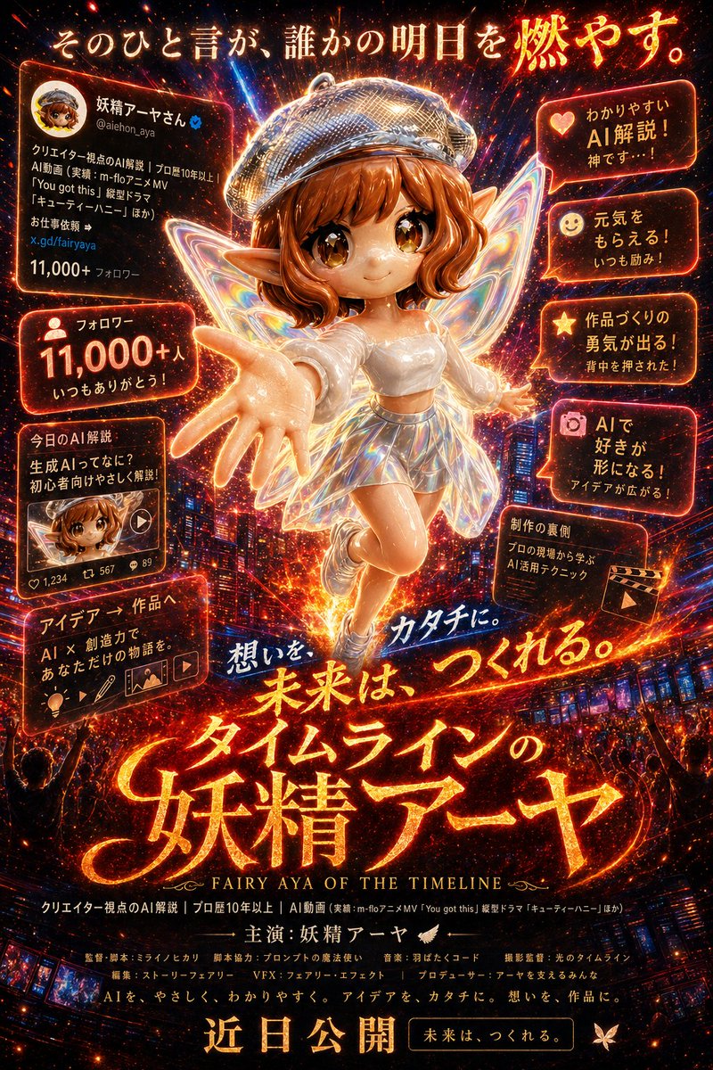 产品视觉 GPT Image 2 提示词：Fiery Fairy Movie Poster
