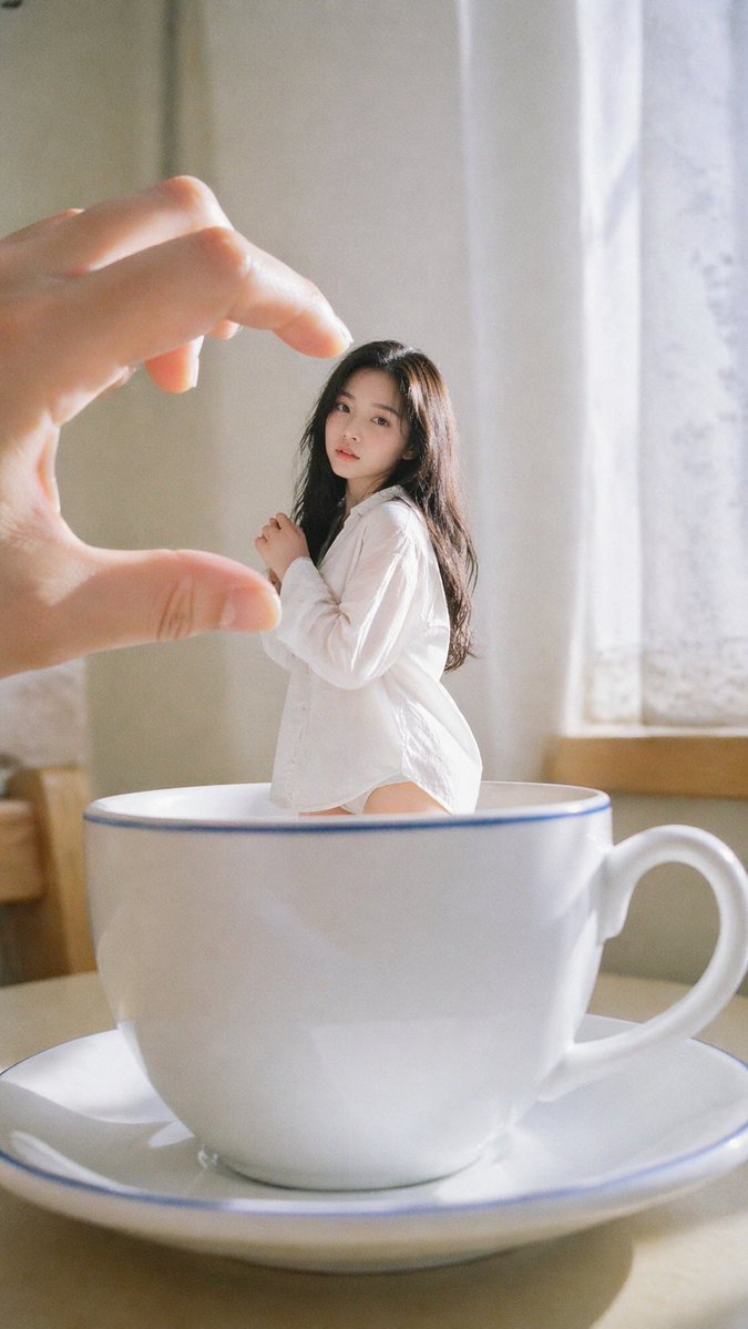 界面稿 GPT Image 2 提示词：Forced Perspective Idol Portrait