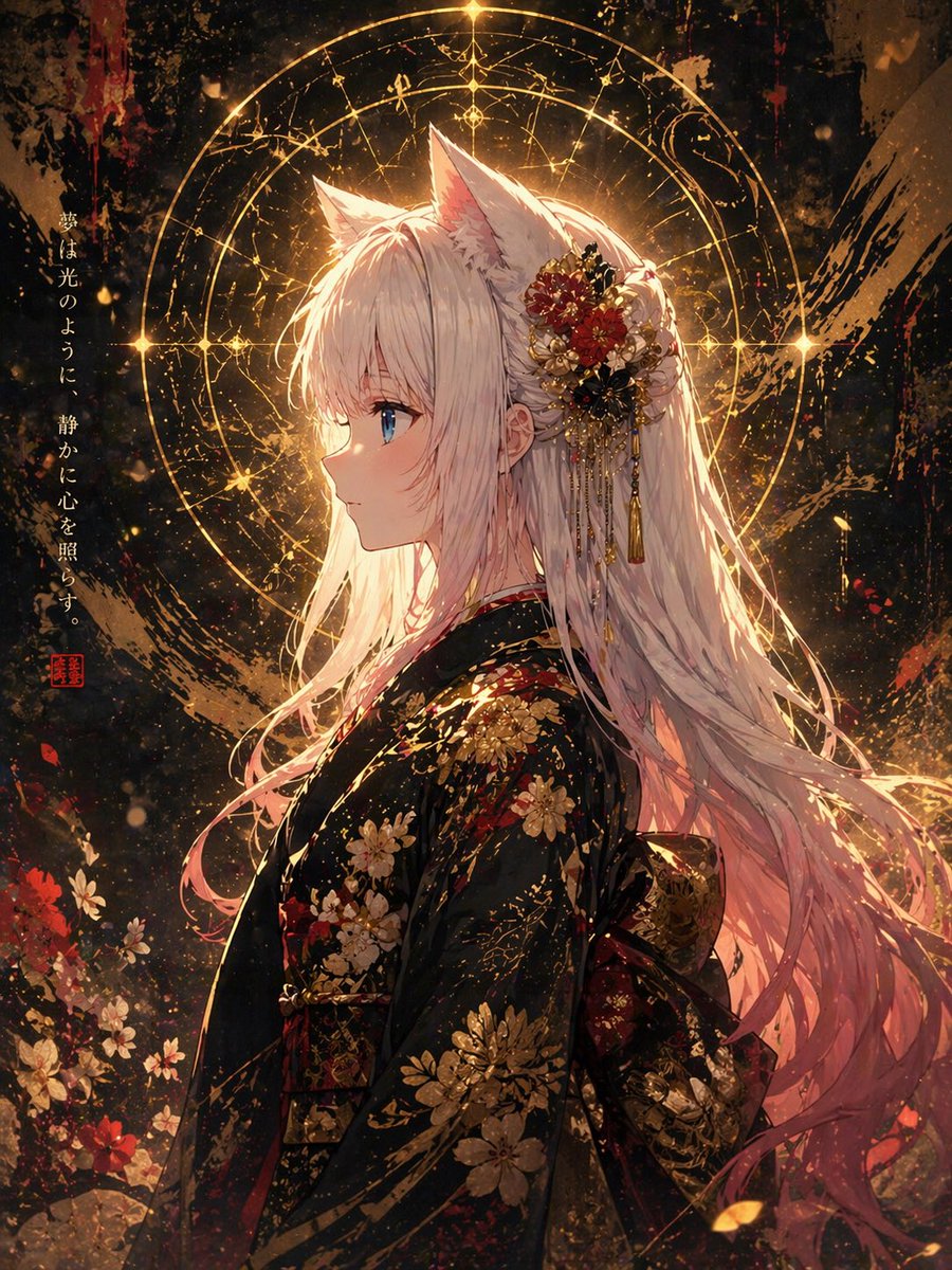 产品视觉 GPT Image 2 提示词：Fox Spirit Kimono Portrait