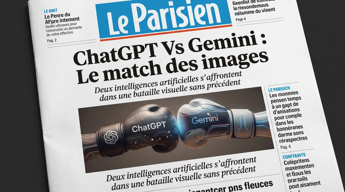 产品视觉 GPT Image 2 提示词：French AI Newspaper Front Page