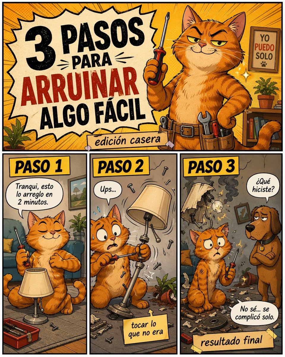 产品视觉 GPT Image 2 提示词：Funny DIY Disaster Cat Comic