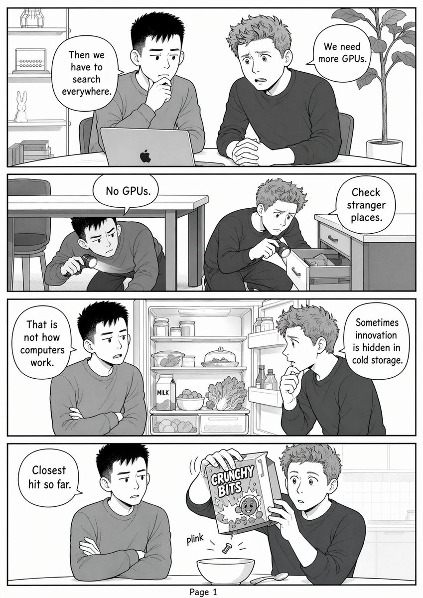 角色设定 GPT Image 2 提示词：Funny GPU Search Comic Page