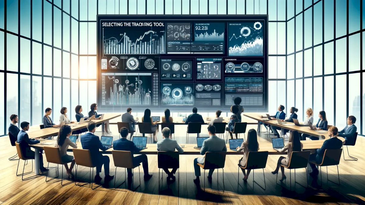 信息图 GPT Image 2 提示词：Futuristic Boardroom Analytics Meeting