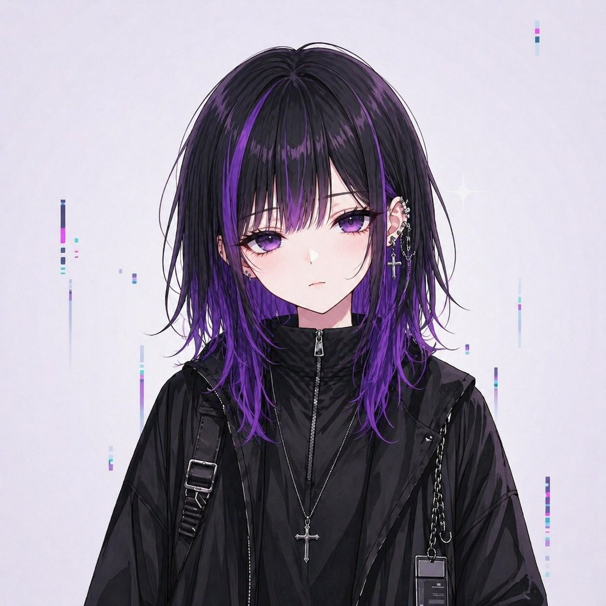 产品视觉 GPT Image 2 提示词：Goth Streetwear Anime Icon Portrait
